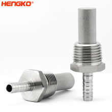 HENGKO Home Beer Brewing Stainless Steel Inline Aeration/Oxygenation Diffusion Stone Assembly for Kettle